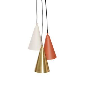 Lampa Metall Brun/Mässing/Beige