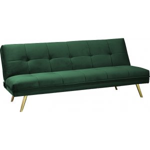 Moritz soffa - Grön sammet - 3-sits soffor, Soffor
