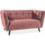 Renae 2-sits soffa – Röd sammet – 2-sits soffor, Soffor